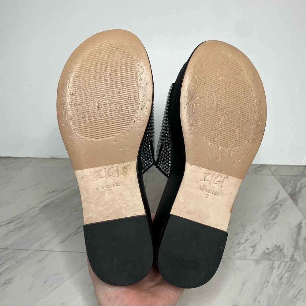 Zigi Gio Jewel Black Platform Slide Sandal 7